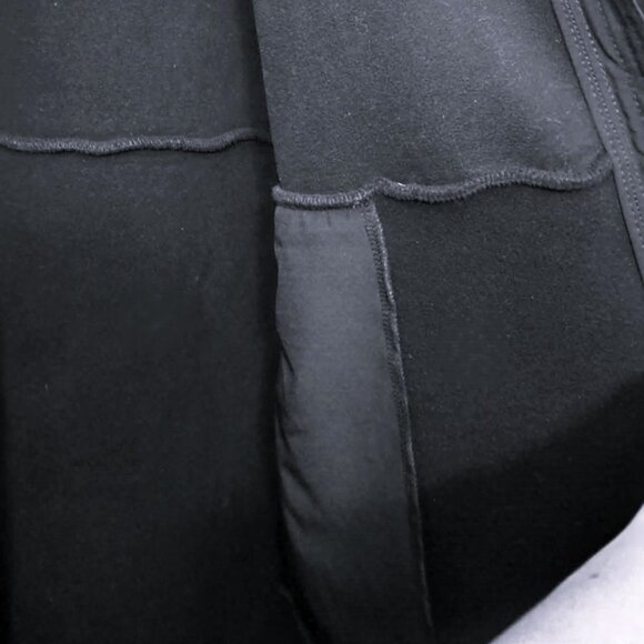 Women’s Longline "Teddy" Fleece Coat Black Size M Like New - Picture 6 of 9